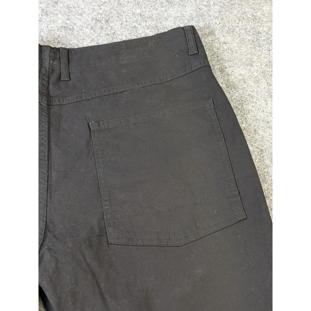 No Boundaries Mens Black Stretch Flat Front Shorts Raw Edge Size 40 NWT